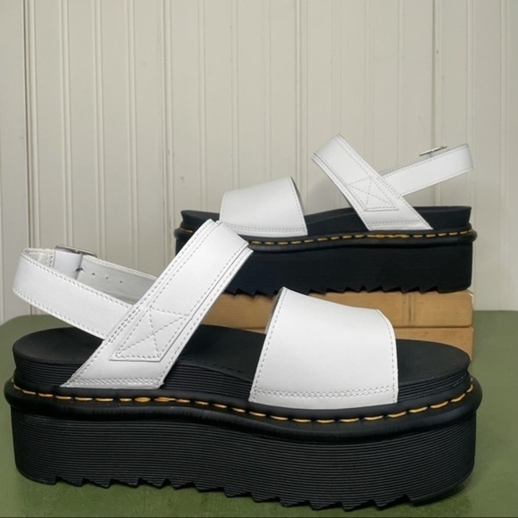 NWT Dr Martens VOSS QUAD in White Hydro Leather - Picture 7 of 10